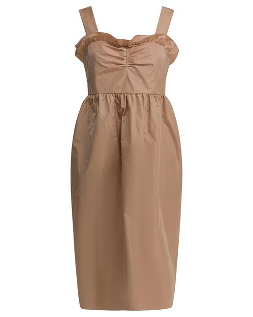 Chloé Brown Balloon Dress