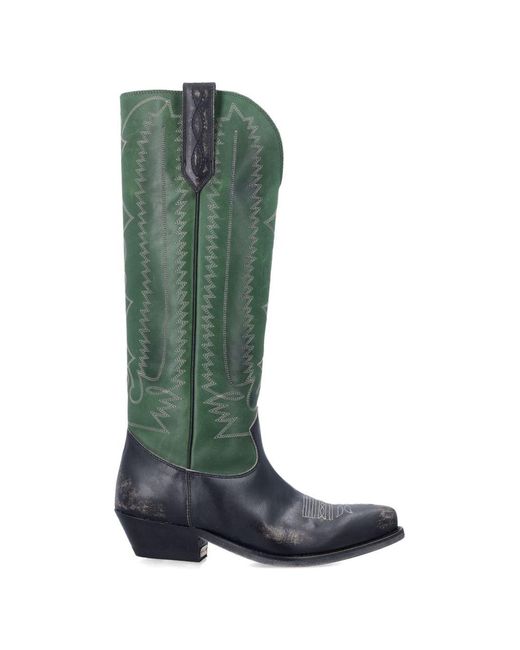Golden Goose Deluxe Brand Green Wish Star Boots