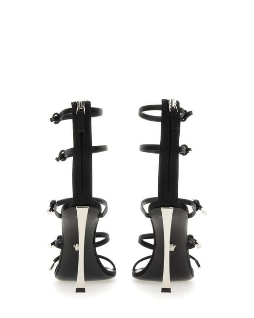 Versace White Elegant Pin-Point Stiletto Heel Sandal