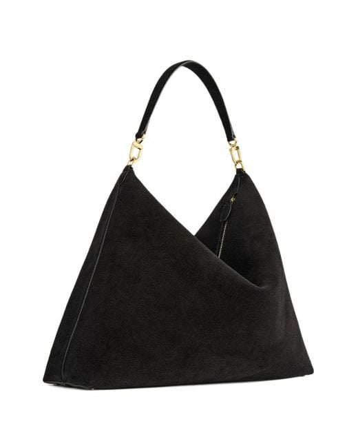 Bolso de cuero de gamuza principal de Toteme Totême  de color Black