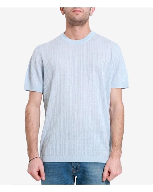 Paolo Pecora Blue T Shirts And Polos