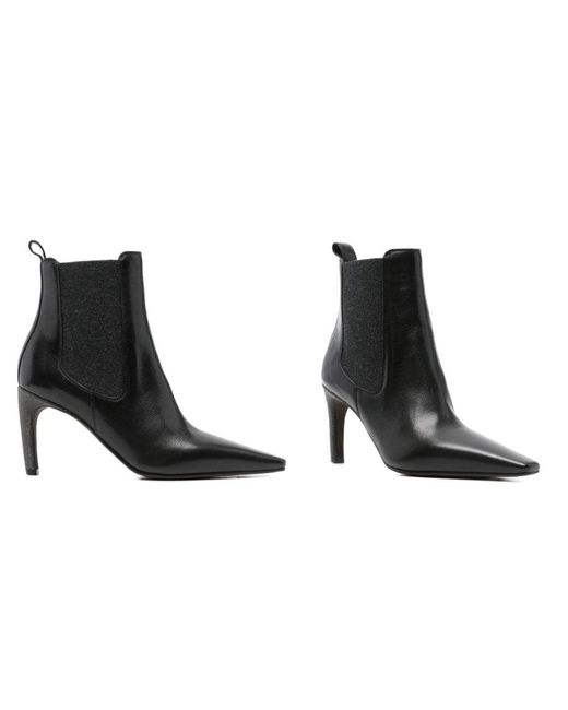 Brunello Cucinelli Black Flat Shoes