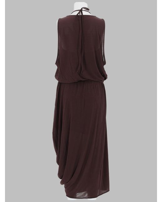 Lemaire Brown Elegant Mini Dress For