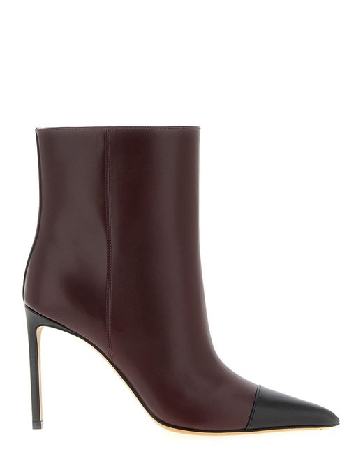 Francesco Russo Brown R1B1020 Boots And Ankle Boots Bordeaux