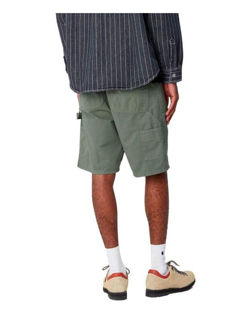 Carhartt Green Single Knee Park Bermuda Shorts for men