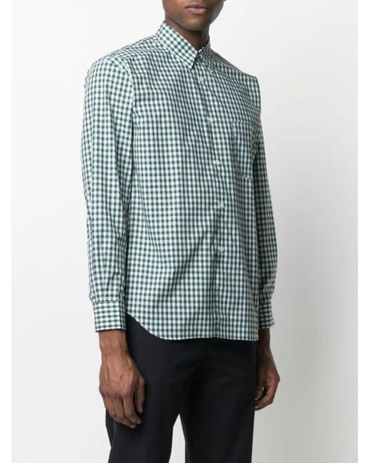 Comme des Garçons Heren Shirt Geweven in het Blue