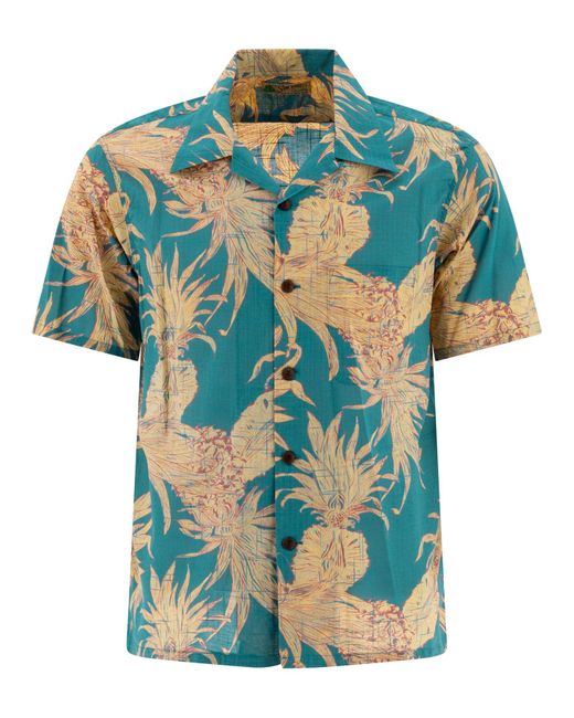 Sun Surf Blue Island Pineapple Shirts for men