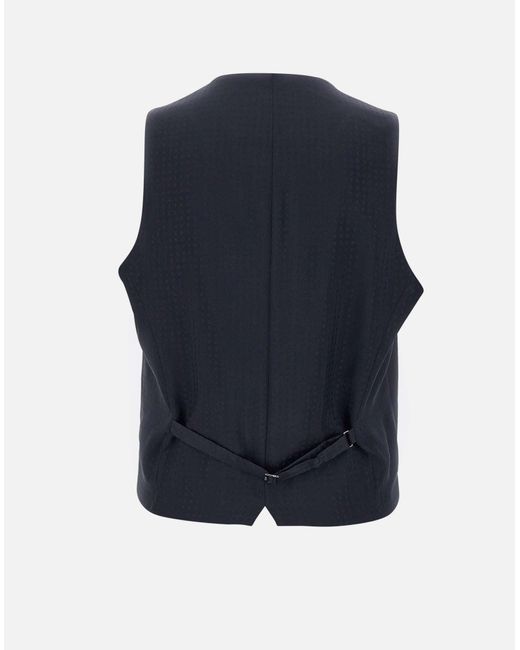 Boss Blue H Huge Wool Vest for men