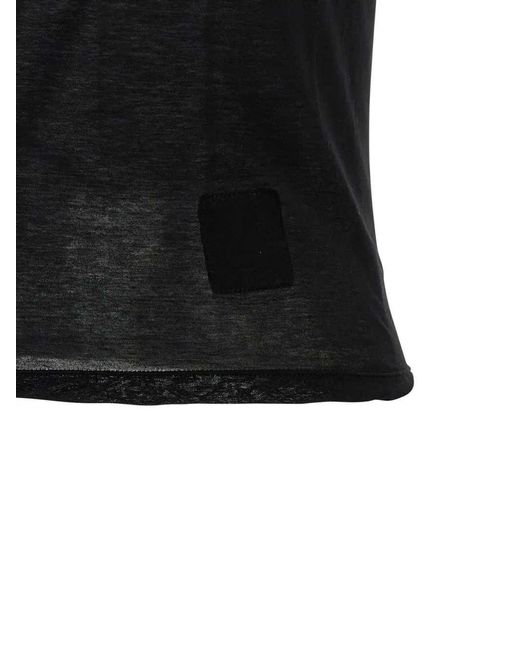 Rick Owens Ziggy Top in het Black