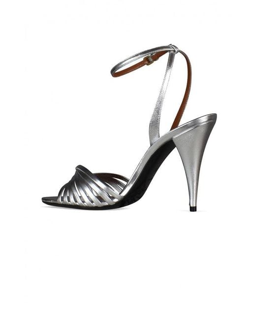 Saint Laurent Metallic Sandals Tina
