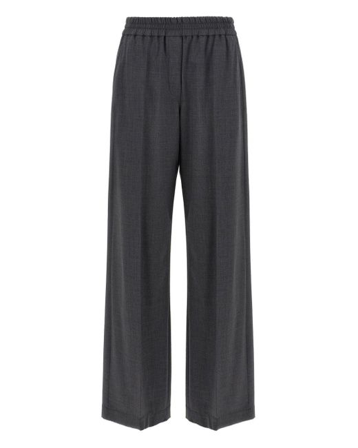 Brunello Cucinelli Trainingsbroek Met Elastische Tailleband in het Gray