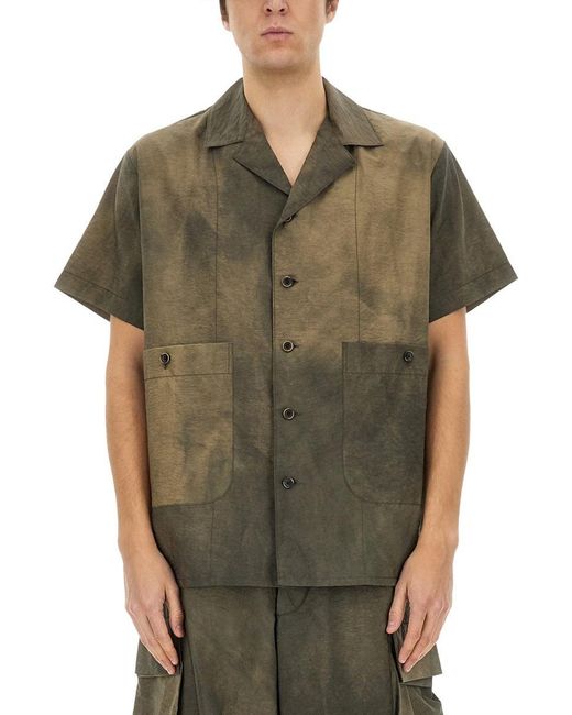 Uma Wang Green Terry Shirt for men