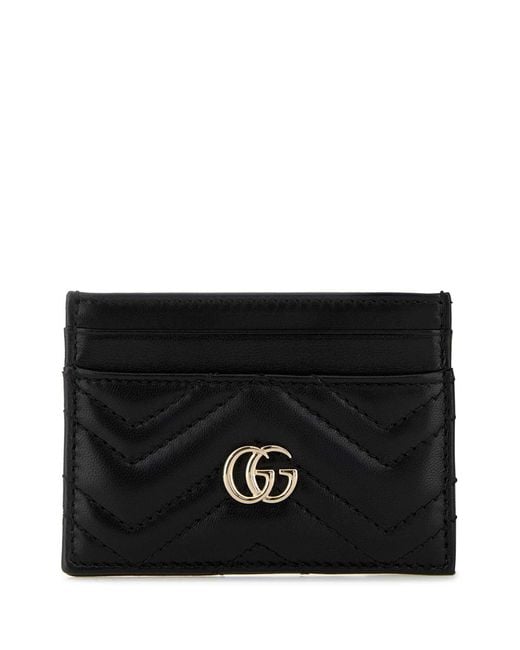 Gucci Black Leather Card Holder