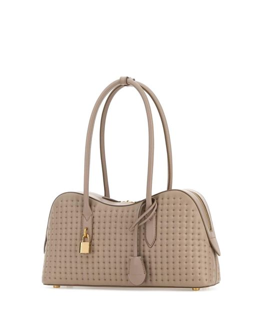 Stella McCartney Natural Lilac Synthetic Leather Ryder Medium Shoulder Bag