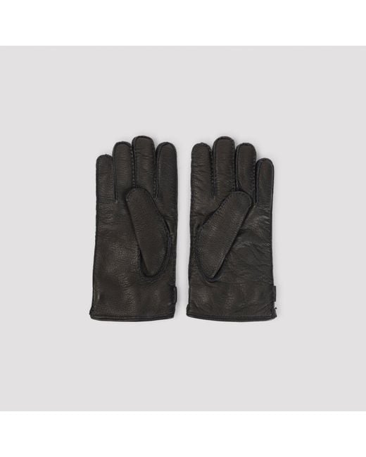 Kiton Black Gloves