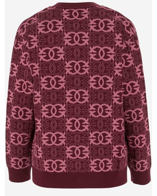 Pinko Red Love Birds Knit