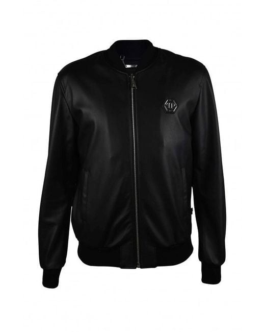 Philipp Plein Black Bomber Jacket