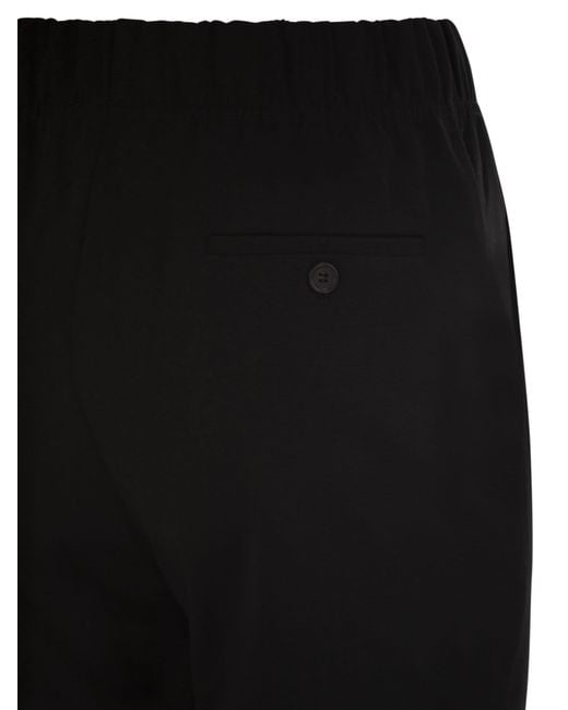 Weekend by Maxmara Black Wkdelfo Slim Fit Stretch Technical Jersey Trousers