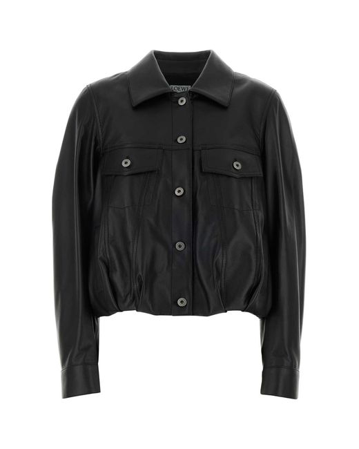 Loewe Black Leather Jacket