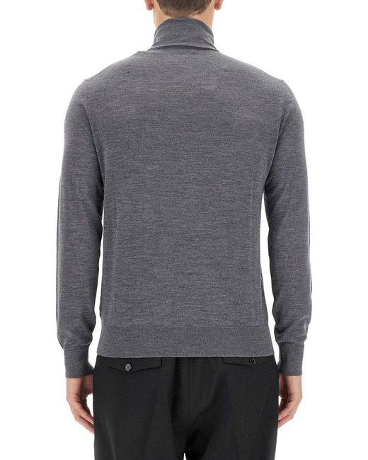 Ballantyne Gray Wool Turtleneck for men