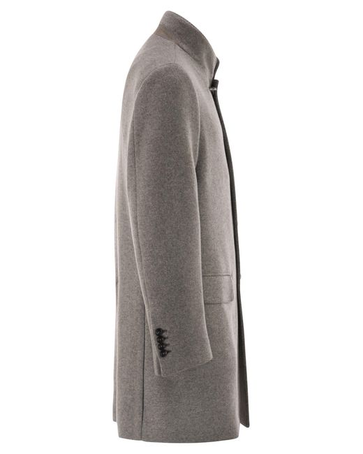 Fay Gray Wool Coat for men