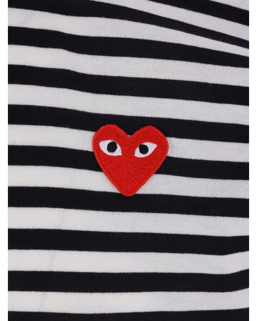 COMME DES GARÇONS PLAY Blue U T-Shirt Emblem Knit