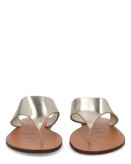 Manebí Brown Goat Leather Buff Leather Neolite Flats