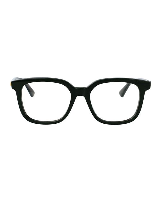 Bottega Veneta Black Transparent Acetate Glasses