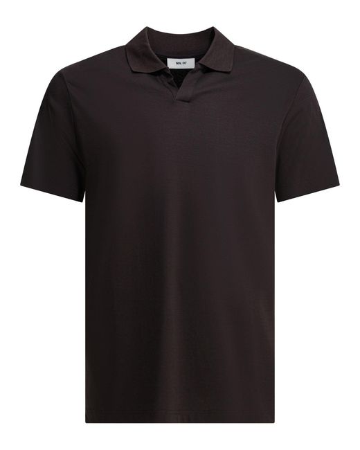 Polo sin botones "Paul" NN07 de hombre de color Black