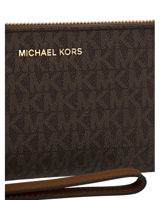 Billetera de con logotipo Michael Kors de color Gray