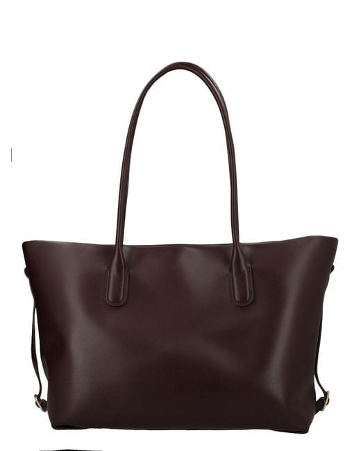THEMOIRÈ Brown Talia Trunk Small Vegan Fabric