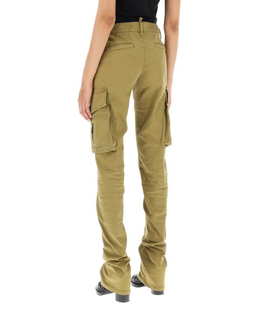 DSquared² Green 'flare Sexy Cargo' Pants