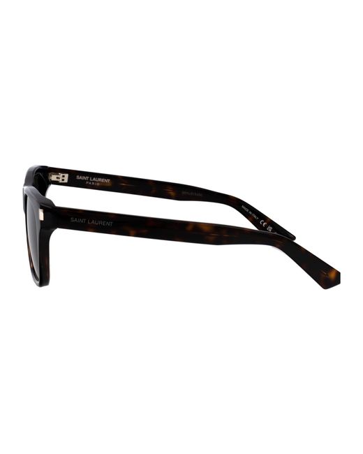 Saint Laurent Black Havana-Havana- Acetate Sunglasses