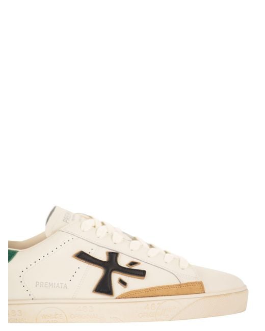 Premiata White Steven 7285 for men