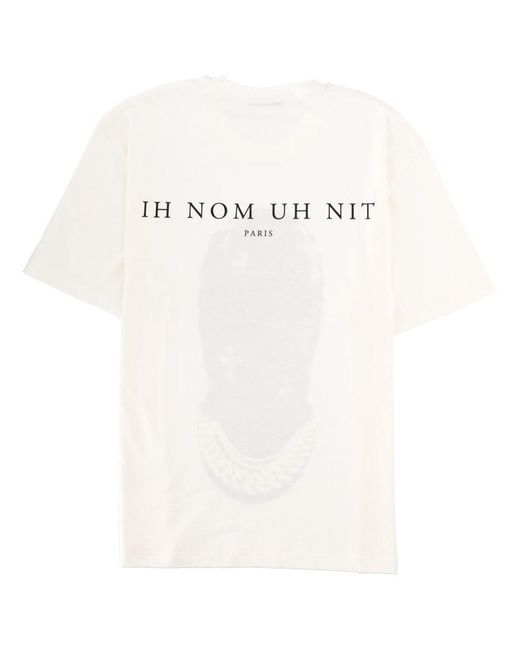 Ih Nom Uh Nit Black "Mask Crosses" T-Shirt for men