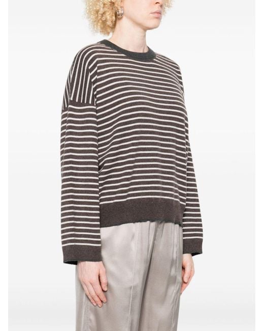 Brunello Cucinelli Black Wool And Cashmere Sweater