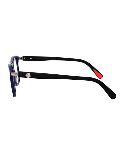 Moncler Blue Acetate Glasses for men
