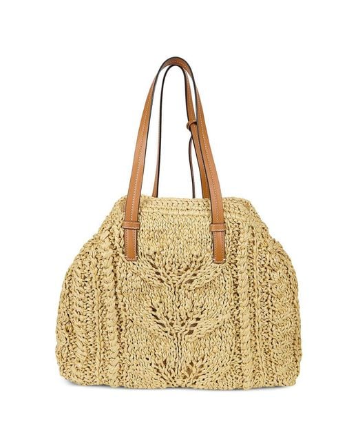 Ermanno Scervino Natural Rafia Tote Bag