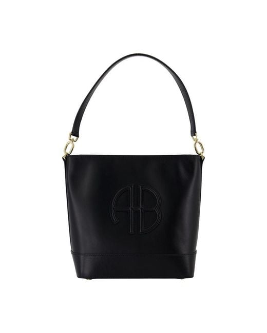 Anine Bing Lili Bucket Bag Leather Black