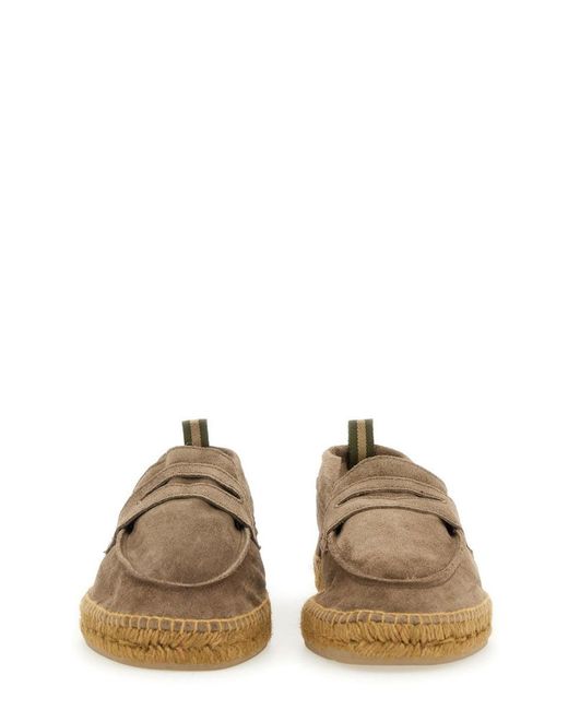 Castaner Brown Solid Loafers for men