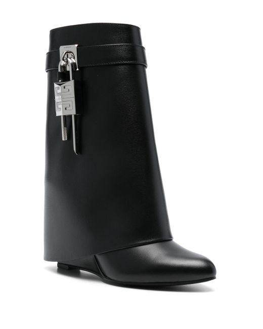 Givenchy Black Stivaletti Shark Lock for men