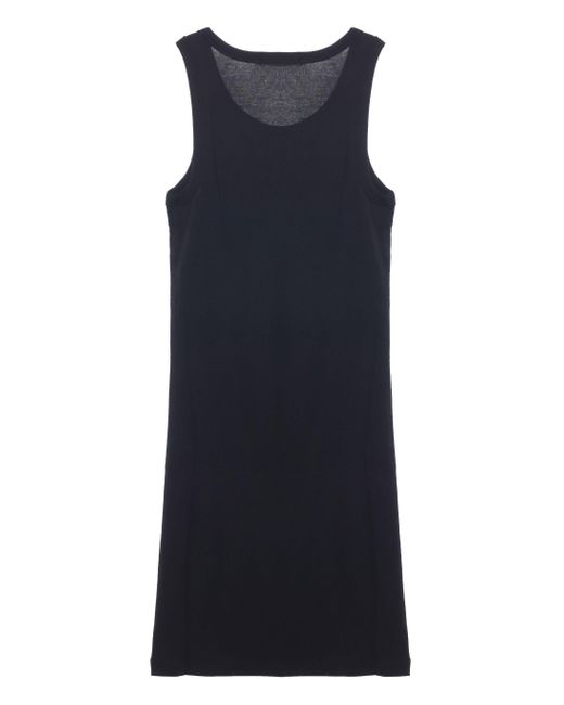 Helmut Lang Blue Kurzes Trägerkleid