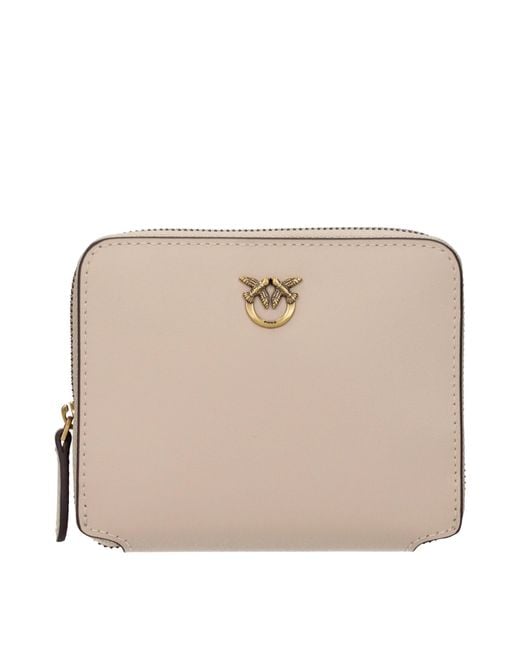 Pinko Natural Wallet Leather