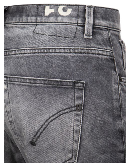 Dondup Brighton Karottenfit -Jeans mit Rissen in Gray für Herren