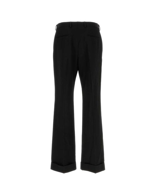 Valentino Garavani Black Wool Pant for men