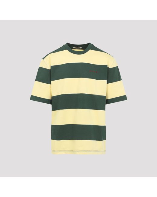 Marni Yellow Cotton T-Shirt