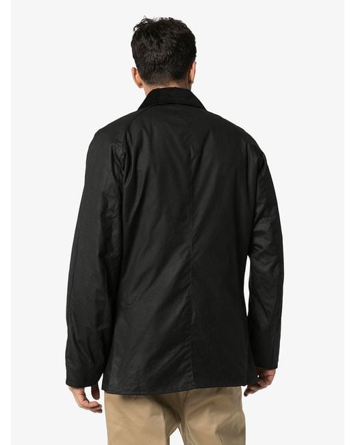 Barbour Black Ashby Wax Jacket for men