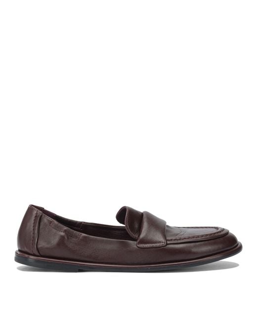 Pomme D'or Brown Bordeaux Leather Loafers