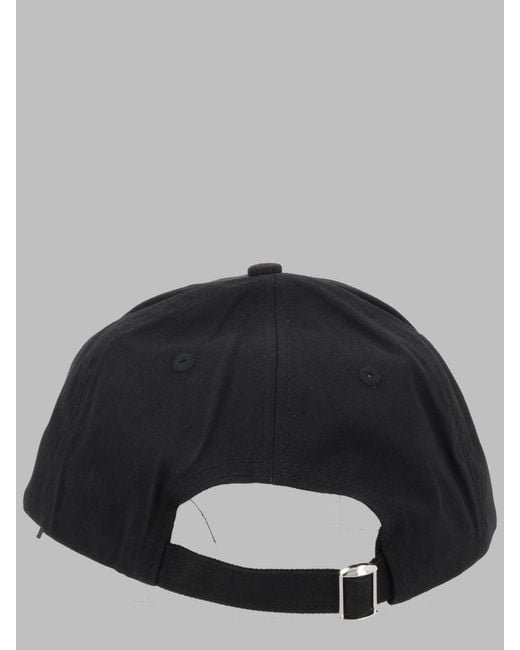 MSGM Black Cotton Caps