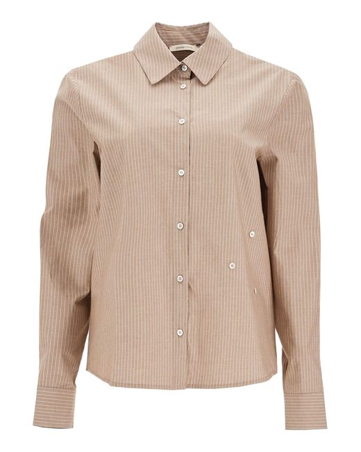 Paloma Wool Natural Duck Donald Entenhemd gestreiftes Hemd